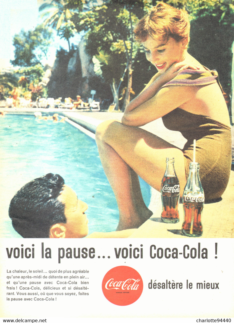 PUB    " COCA COLA  "  1961  ( 26 ) - Poster & Plakate