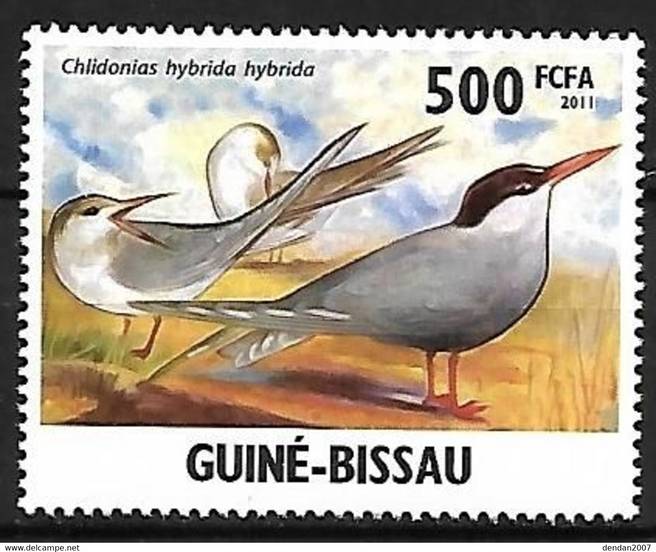 Guinea  Bissau - MNH ** 2011  : Whiskered Tern   - Chlidonias Hybrida - Meeuwen