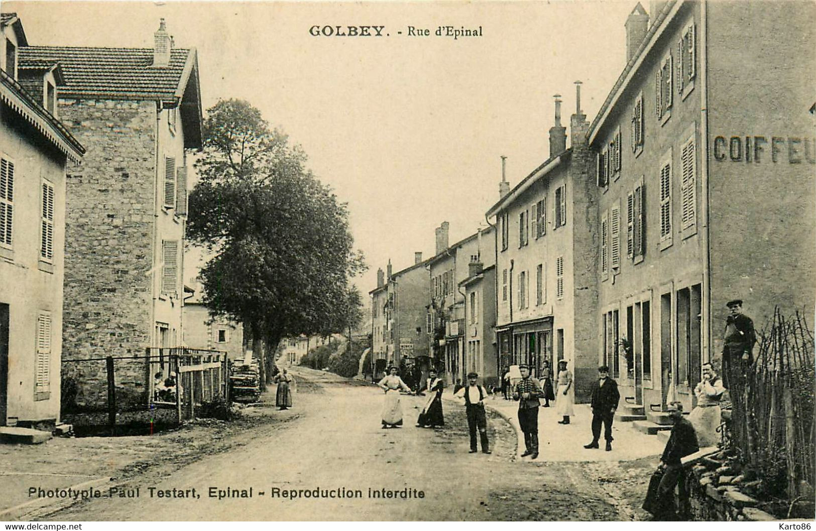 Golbey * La Rue D'épinal * Coiffeur * Villageois - Golbey