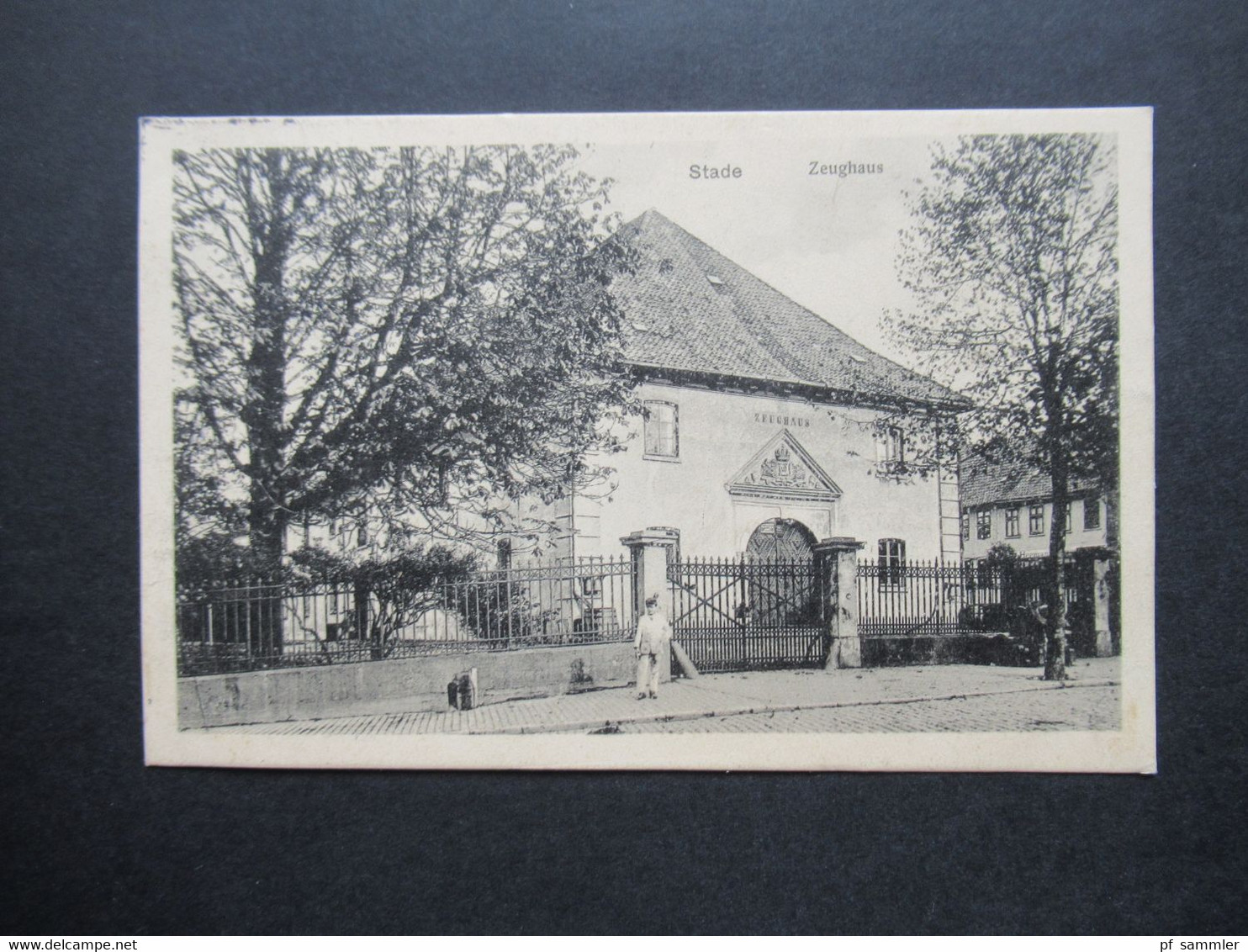 Deutsches Reich 1913 AK Stade Zeughaus Verlag Johs. Haack Stade. Nach Hamburg Gesendet - Stade