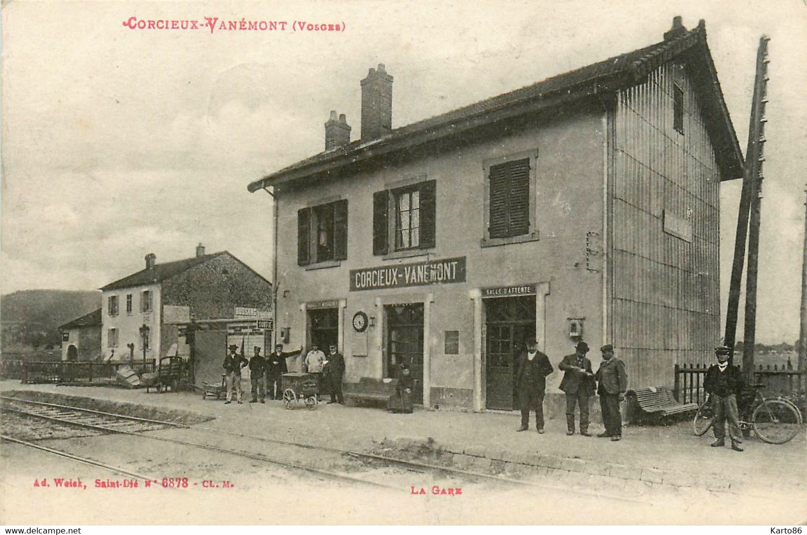 Corcieux Vanémont * La Gare * Ligne Chemin De Fer Des Vosges - Corcieux