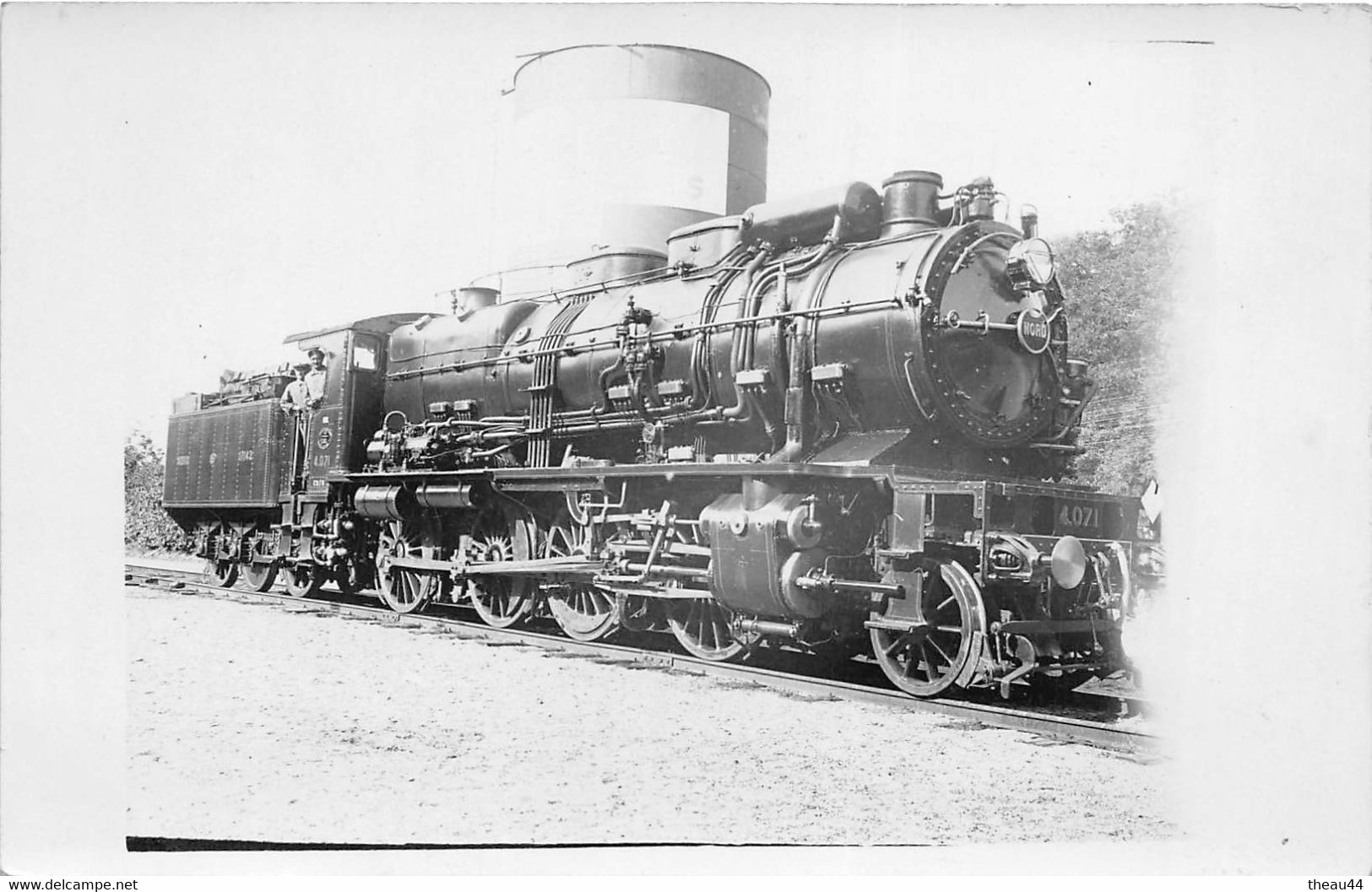 ¤¤  -  Carte-Photo  -  Locomotive De La Compagnie Du NORD N° 4.071  -  Cheminots   -  ¤¤ - Equipment