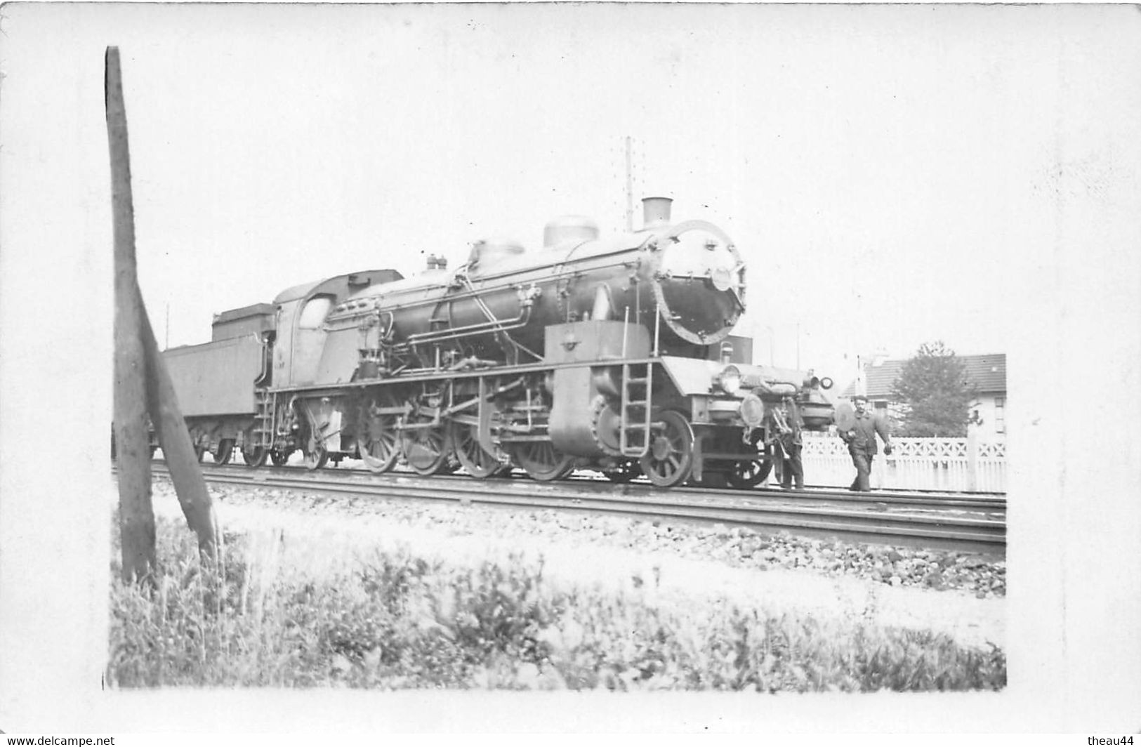 ¤¤  -  Carte-Photo D'une Locomotive En Gare  -  Cheminots  -   Chemin De Fer  -  ¤¤ - Materiaal