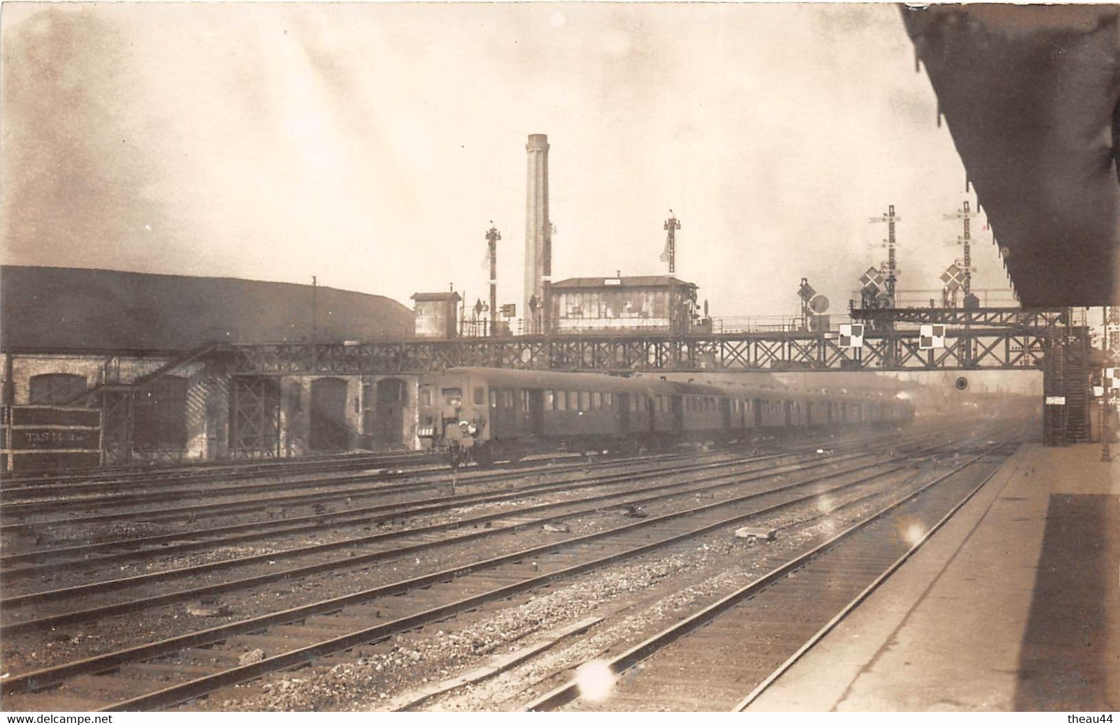 ¤¤  -  Carte-Photo D'un Train En Gare  -  Cheminots  -   Chemin De Fer  -  ¤¤ - Trenes