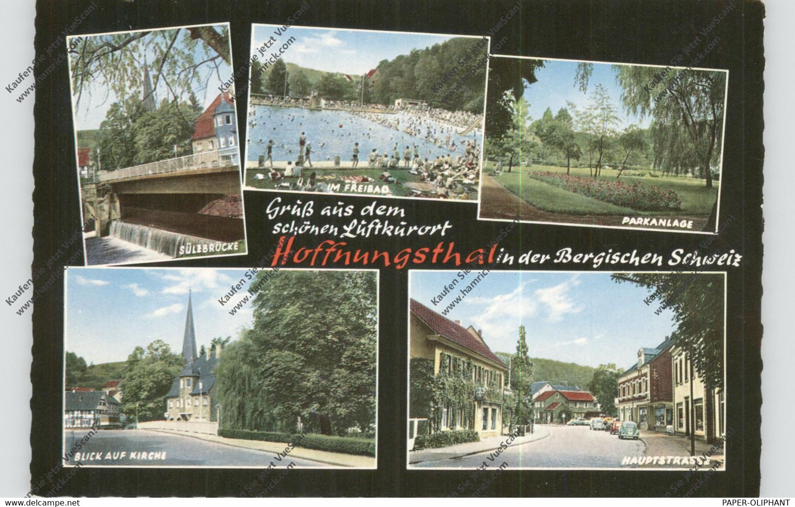 5064 HOFFNUNGSTHAL, Freibad, Hauptstrasse, Sülzbrücke... - Bergisch Gladbach