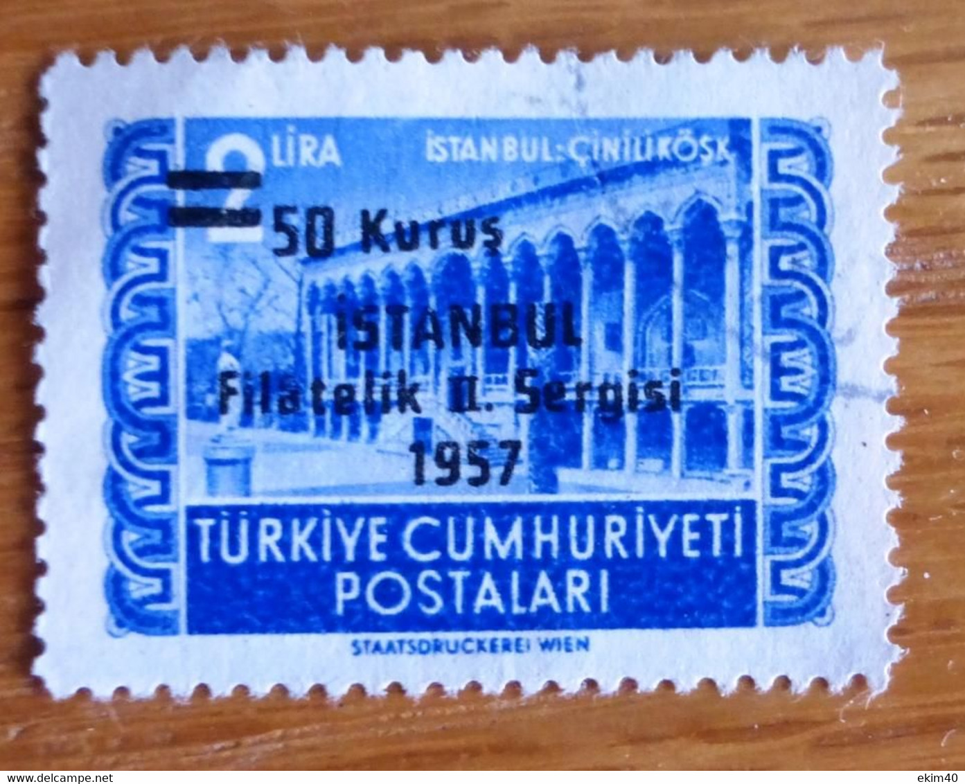 1957 Used/hinged Stamp From Turkey-Philatelic Exhibition No Z-230 - Other & Unclassified