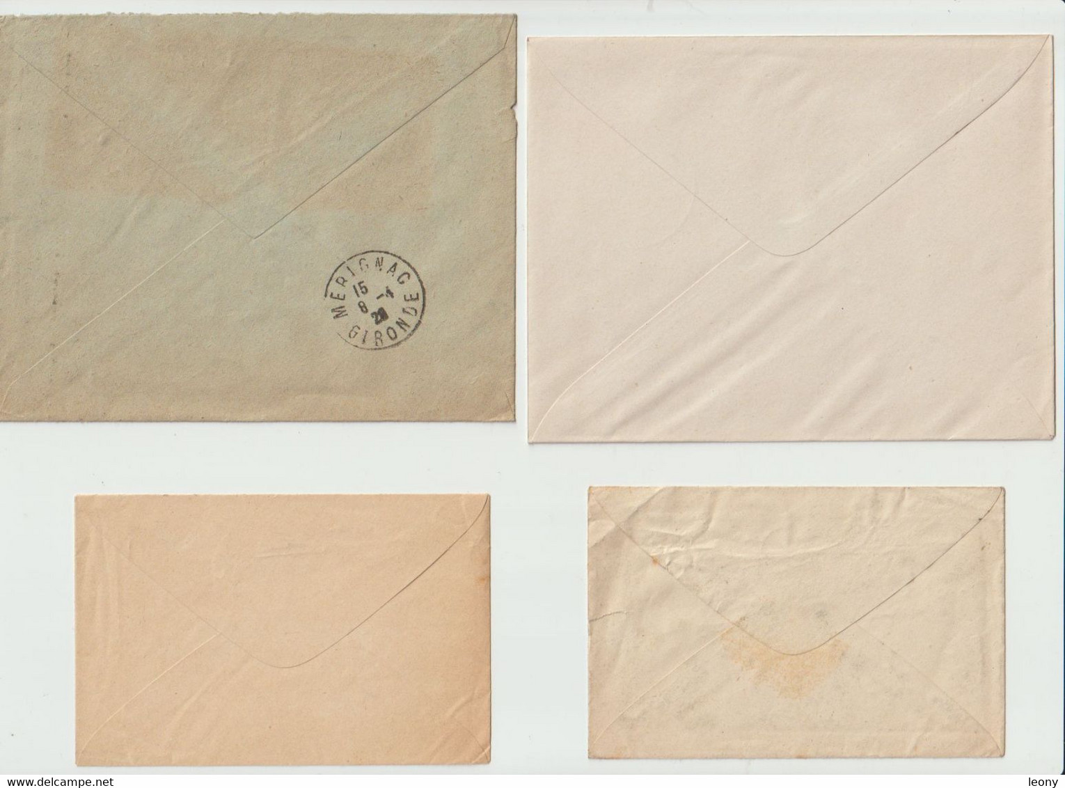 ENVELOPPES  -ENTIERS POSTAUX - CARTES  POSTALES  De FRANCE -  1895 - 1886- 1908--1907-1900... - Buste Ristampe (ante 1955)