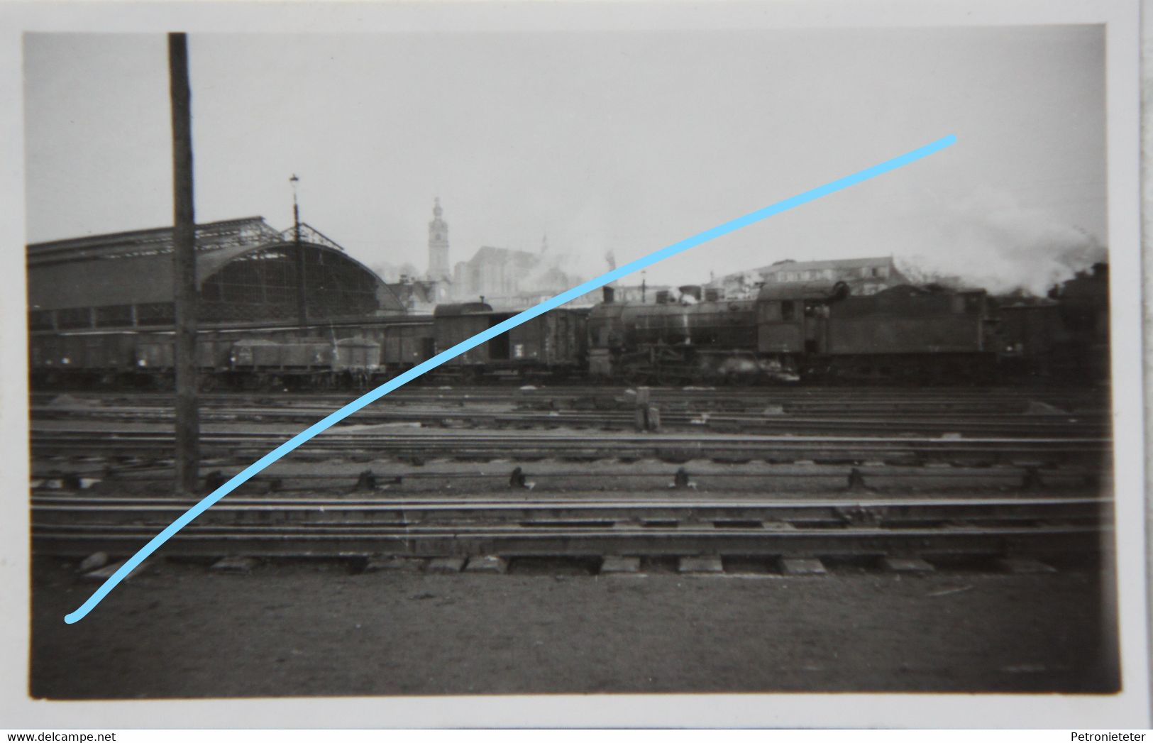 Photox4 MONS Gare 1941 Officiers Allemands Wehrmacht Occupation Train Trein Chemins De Fer - Places