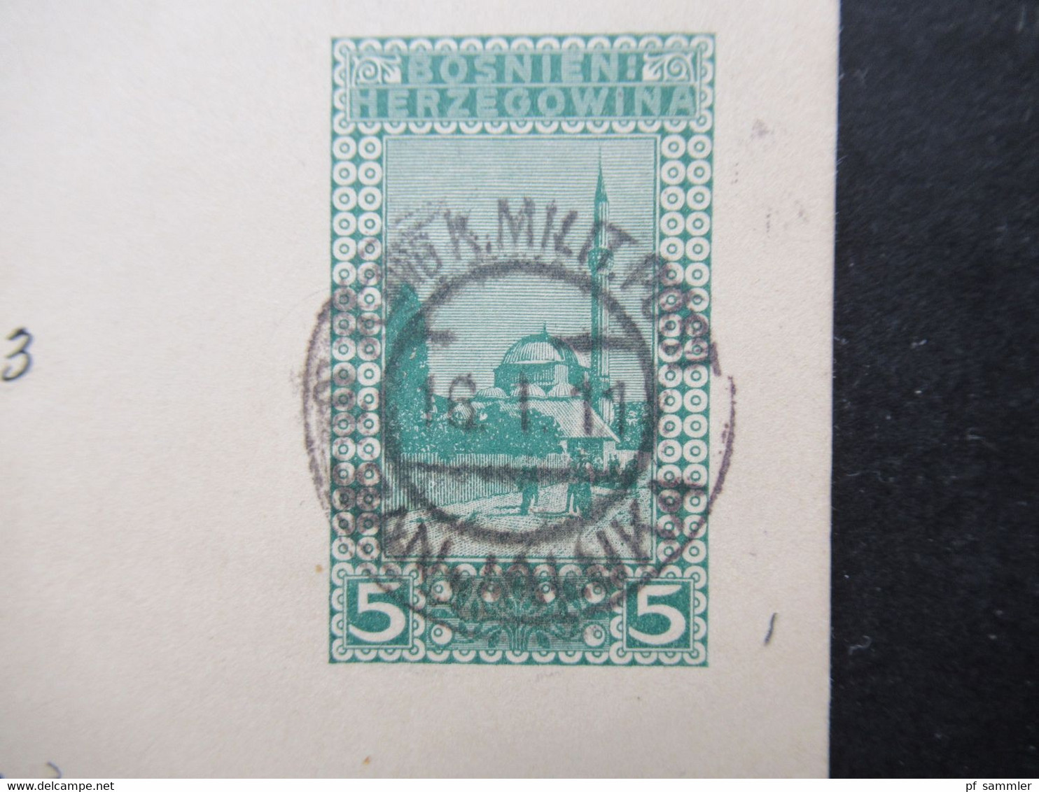 Österreich / Bosnien 1911 Ganzsache Stempel K Und K Milit. Post Banja-Luka Nach Charlottenburg Gesendet - Bosnia Herzegovina