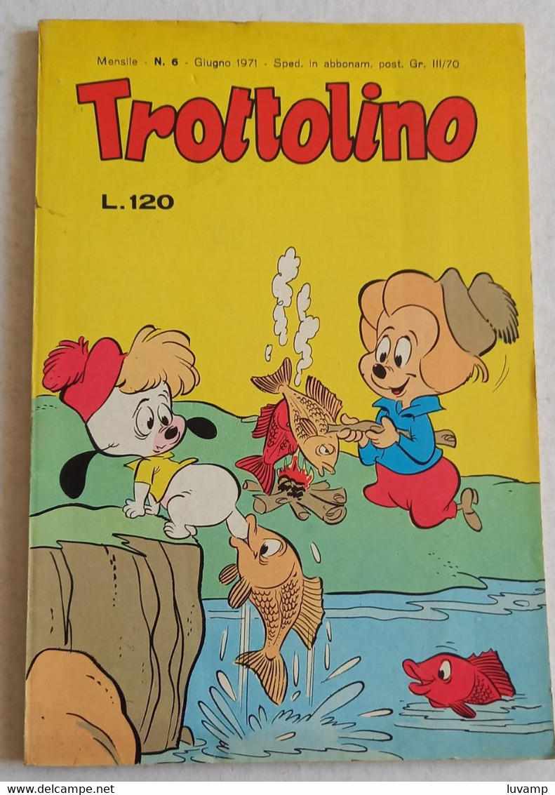 TROTTOLINO N. 6 DEL GIUGNO 1971   EDIZIONI   BIANCONI ( CART 48) - Umoristici