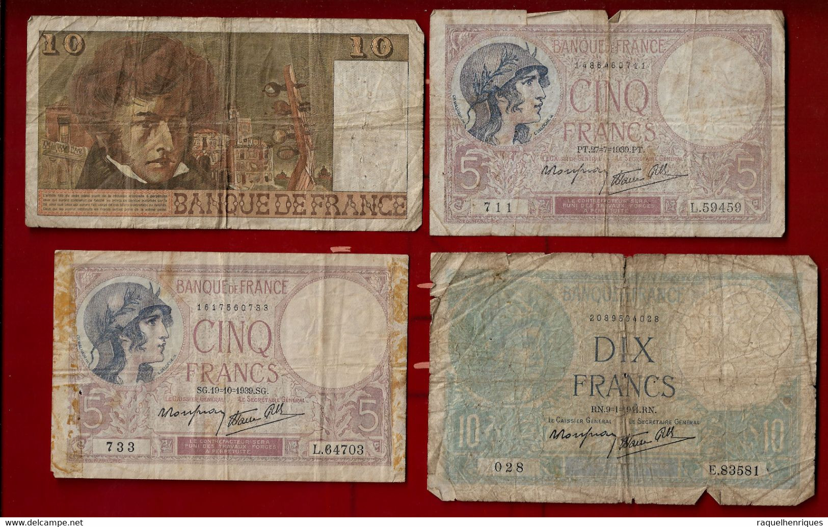 FRANCE BANKNOTE - LOT OF 4 USED NOTES (NT#02) - Non Classés