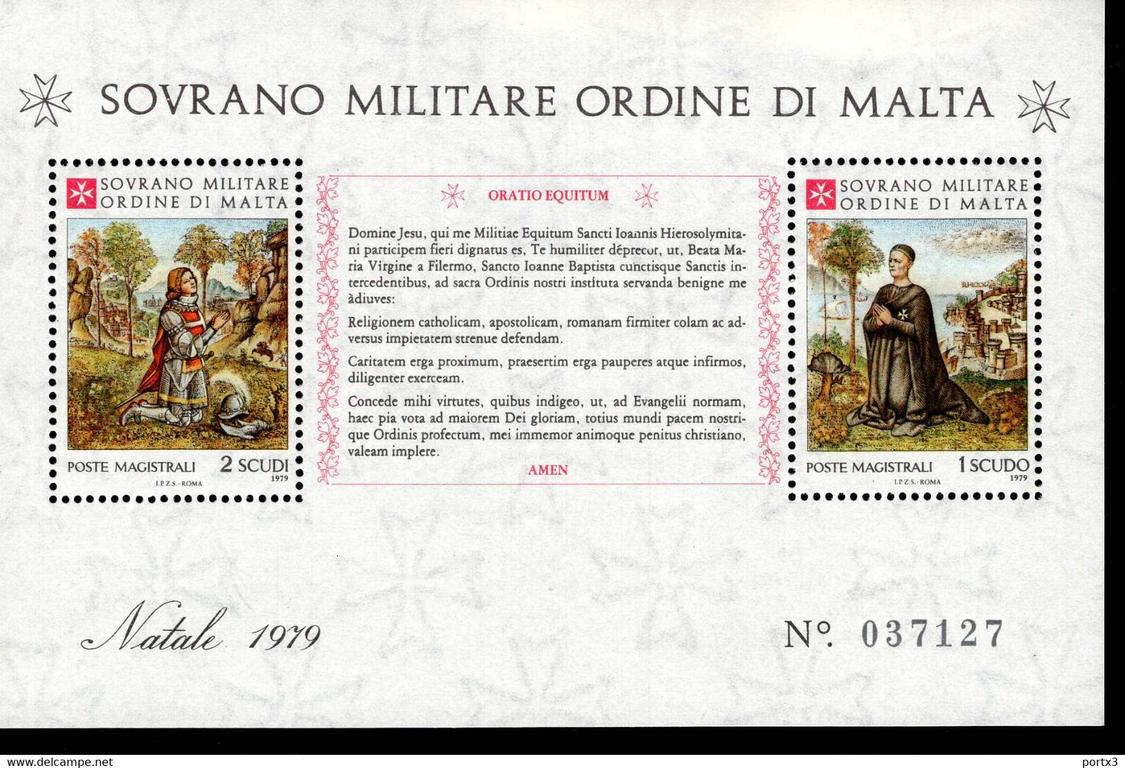 Malteser Orden SMOM Block Natal 1980  MNH Postfrisch  Neuf ** (0010) - Sovrano Militare Ordine Di Malta