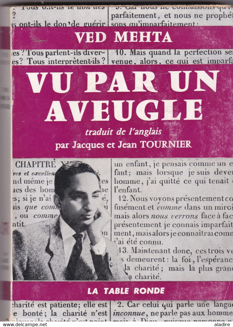 VED MEHTA - Vu Par Un Aveugle - éditions La Table Ronde - 1959 - Sterrenkunde