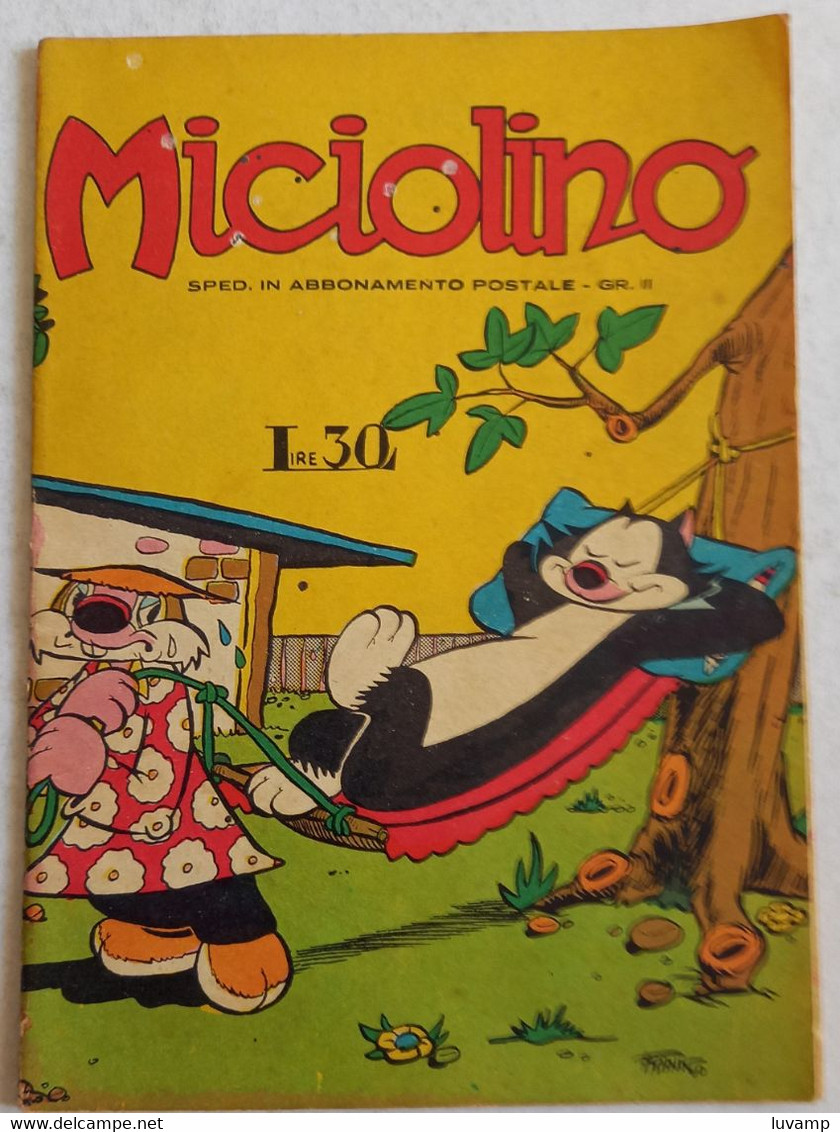 MICIOLINO  N. 15  DEL  1 AGOSTO 1960  EDIZIONI  FLAMINIA ( CART 48) - Umoristici