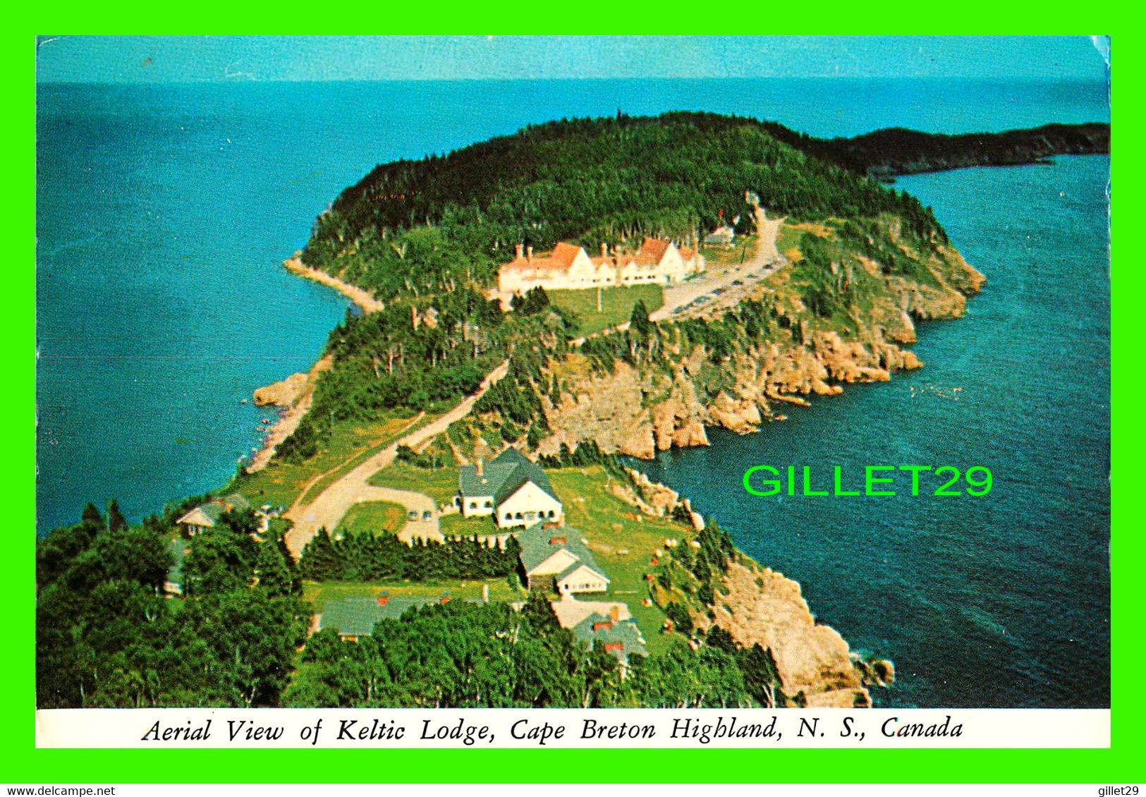 CAPE BRETON HIGHLAND,NOVA SCOTIA - AERIAL VIEW OF KELTIC LODGE - C & G MACLEOD LTD - - Cape Breton