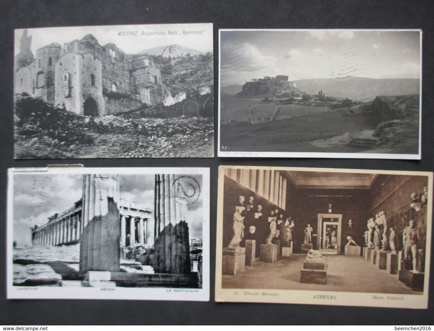 Lot Of 4 Postcards HELLAS - GREECE - GRÈCE - ATHENS - ATHÈNES, All Used, Stamps & Pmk's - N°2 - Grèce