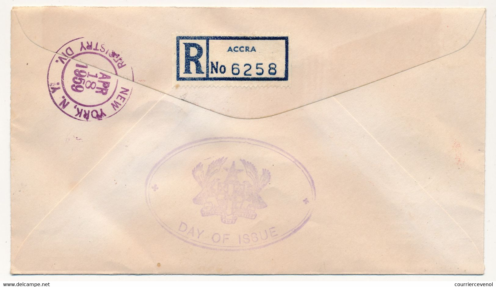 GHANA - 2 Valeurs "Africa Freedom Day" Sur FDC  15 Ap 1959 - ACCRA.A - Ghana (1957-...)