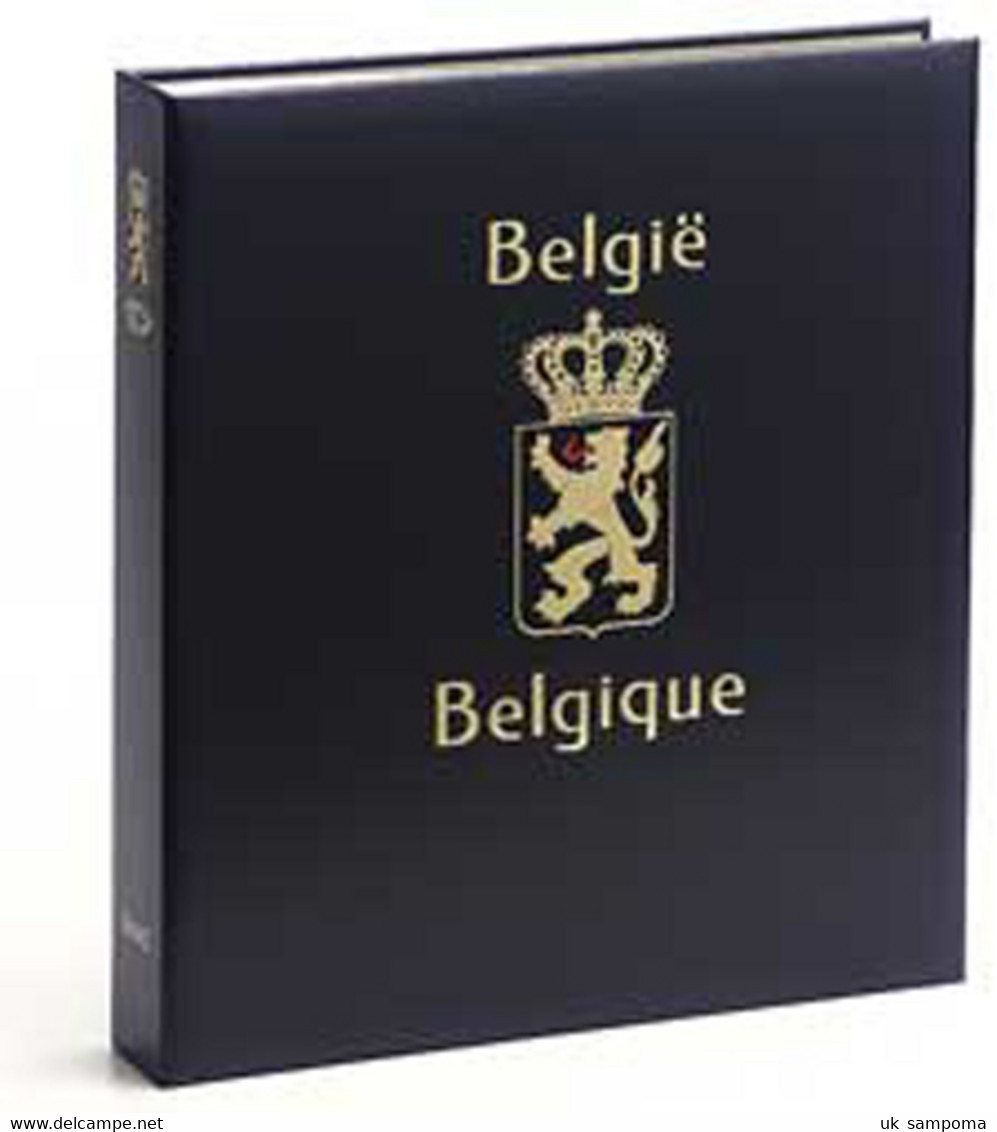 DAVO 11940 Luxe Binder Stamp Album Belgium Z.N. (Without Number) - Large Format, Black Pages