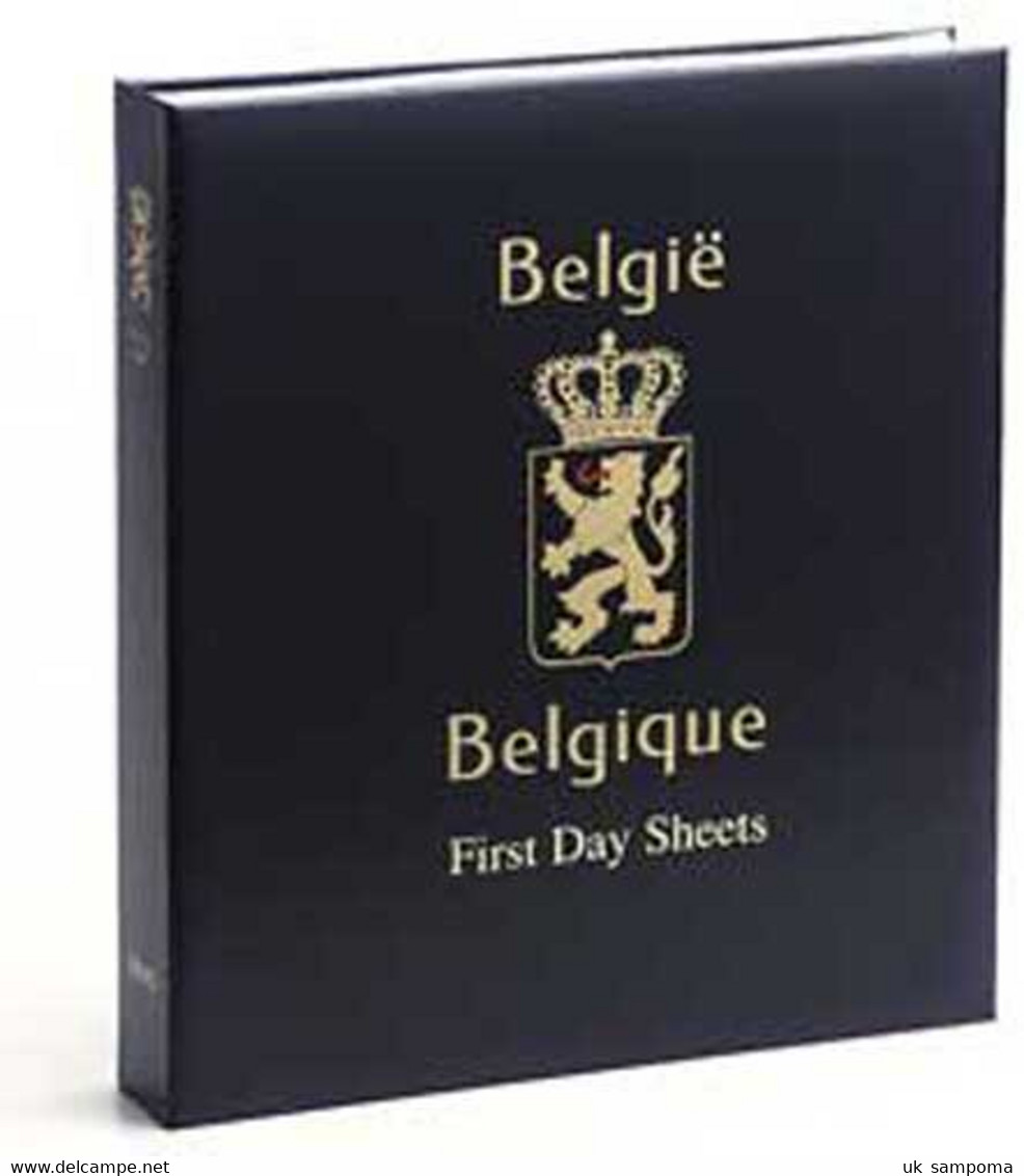 DAVO 2240 Luxe Binder Stamp Album Belgium First Day Sheets - Formato Grande, Sfondo Nero