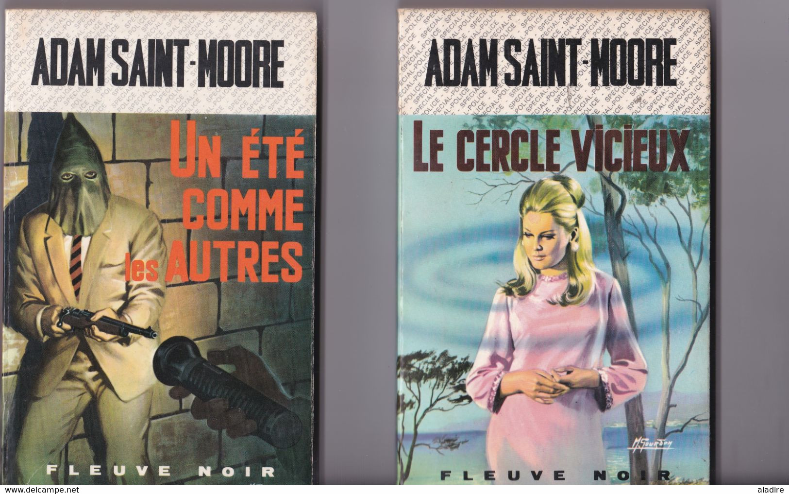 ADAM SAINT MOORE - Lot De 22 Romans De Cet Auteur De Romans Policiers Fleuve Noir - 1926 - 2016 - Lots De Plusieurs Livres