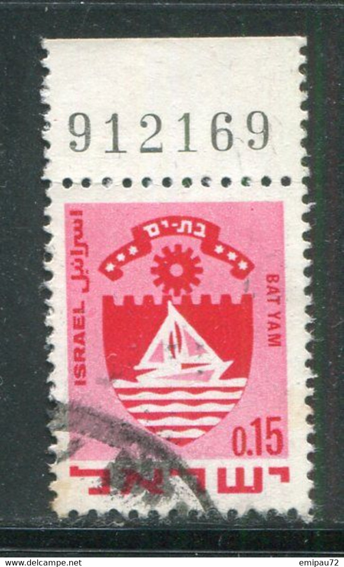 ISRAEL- Y&T N°382- Oblitéré - Usados (con Tab)