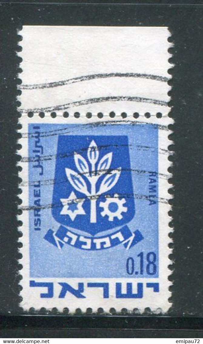 ISRAEL- Y&T N°382A- Oblitéré - Used Stamps (with Tabs)