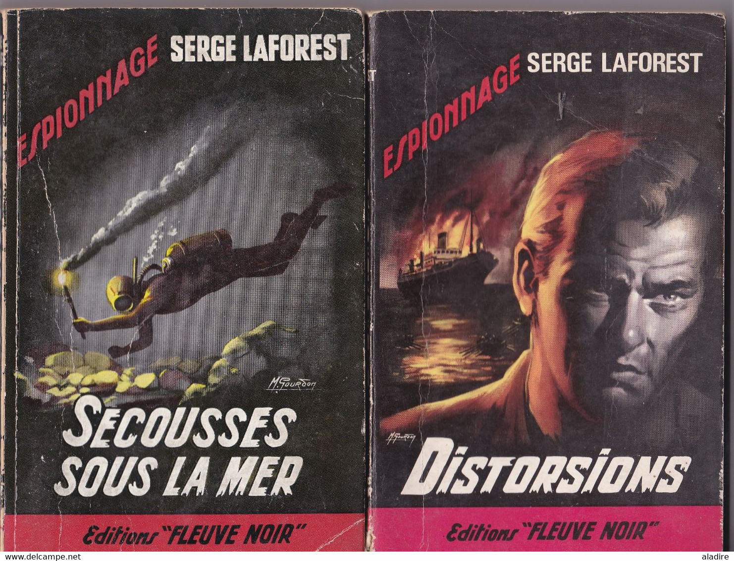 SERGE LAFOREST  - Lot de 18 romans de cet écrivain de polars emblématique de  Fleuve Noir  - (1916 - 1983)