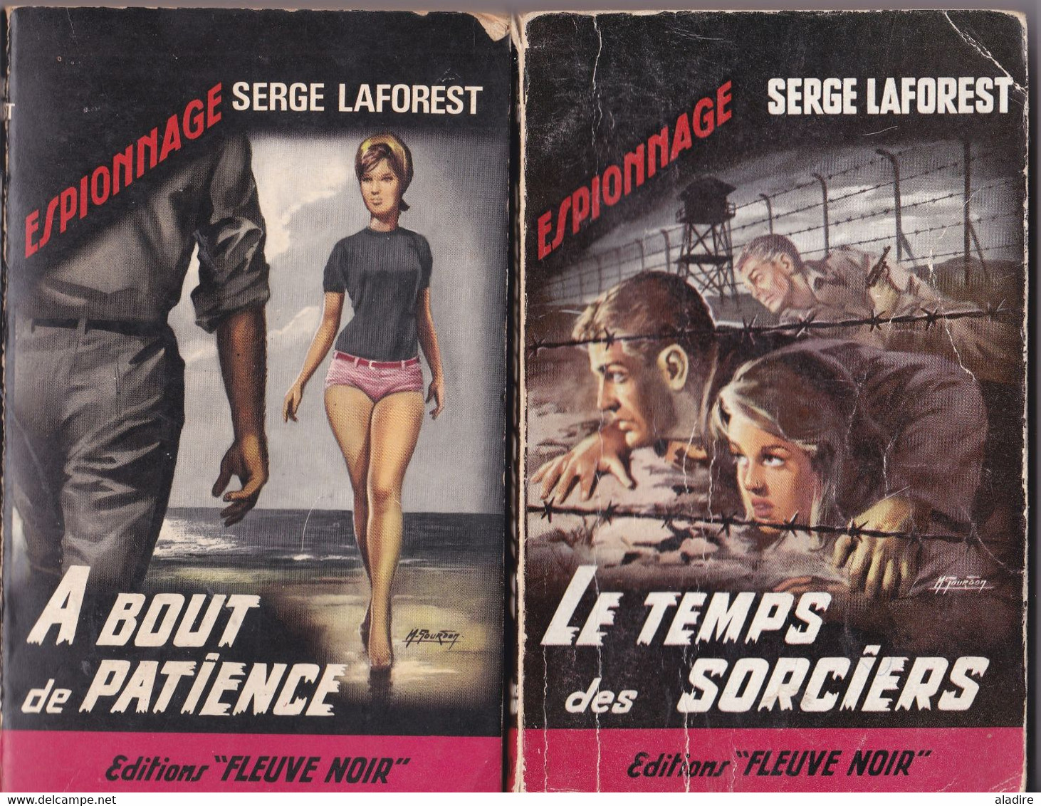 SERGE LAFOREST  - Lot de 18 romans de cet écrivain de polars emblématique de  Fleuve Noir  - (1916 - 1983)