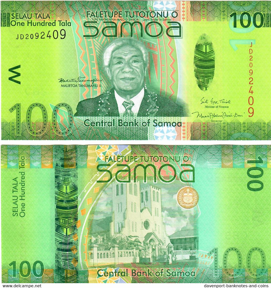 Samoa 100 Tala 2017 UNC - Samoa