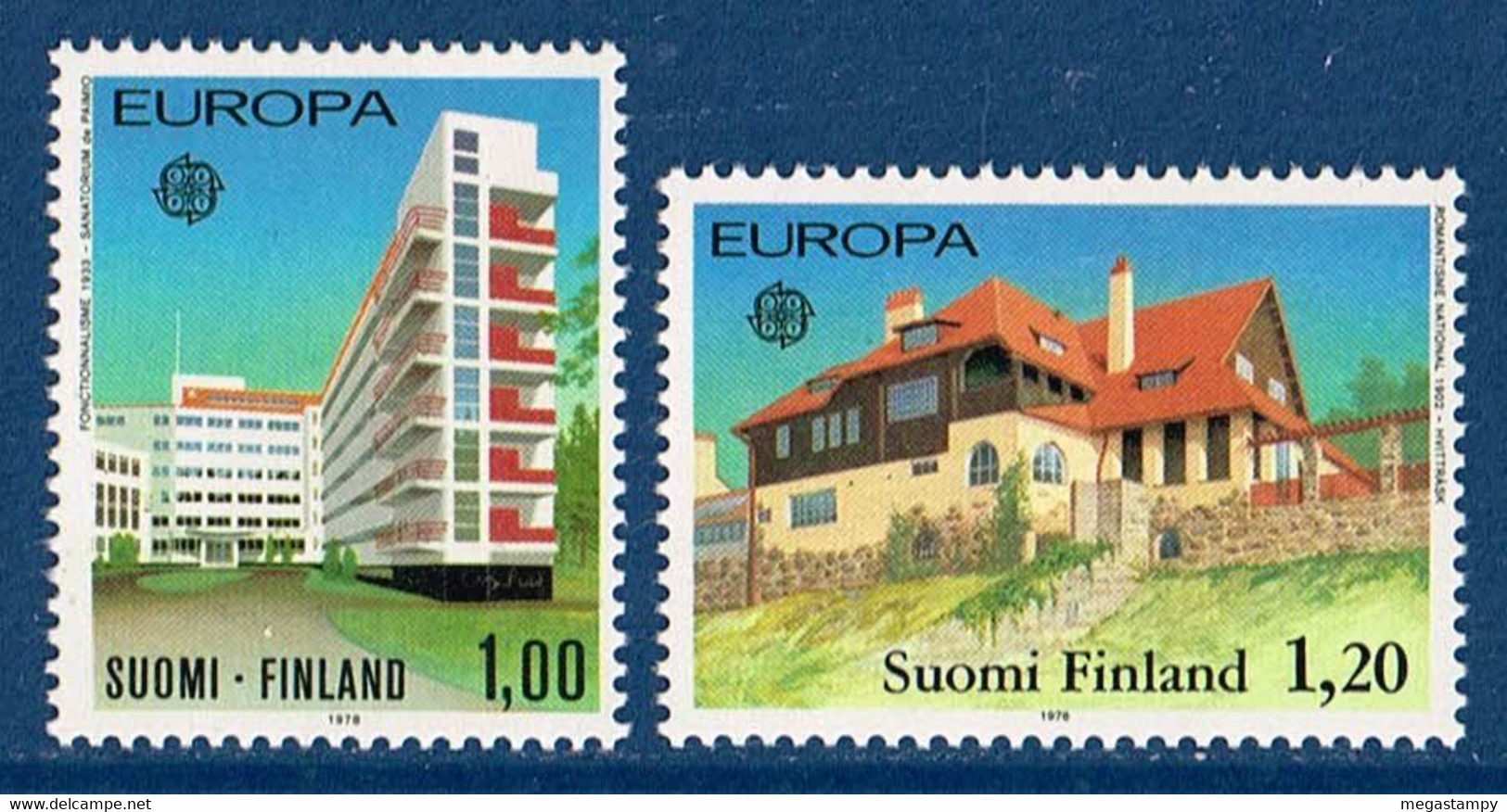 Finnland 1978 , " EUROPA - Baudenkmäler " ;  Mi. 825-826  Postfrisch / MNH / Neuf - Other & Unclassified