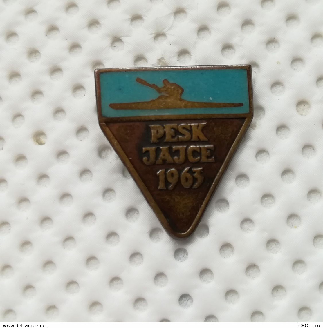 Rowing, Kayak, Canoe - PESK JAJCE 1963 YUGOSLAVIA, World Championship, Enamel Badge, Pin - Canottaggio