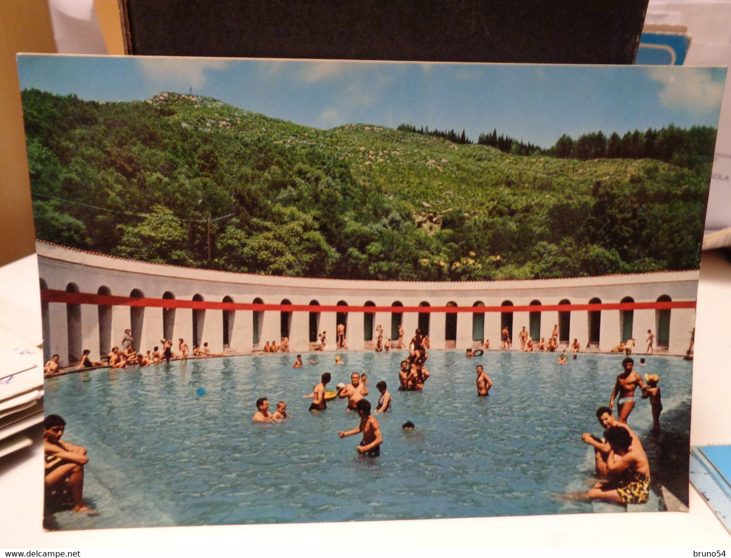 Cartolina Terme Di Telese Prov Benevento Piscina Goccioloni 1964 - Benevento