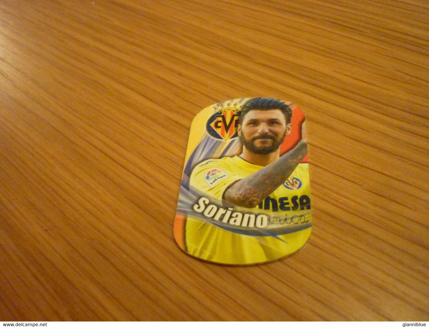 Bruno Soriano Villarreal Spanish Football Soccer Europa Stars 2018 Greek Metal Tag - Other & Unclassified