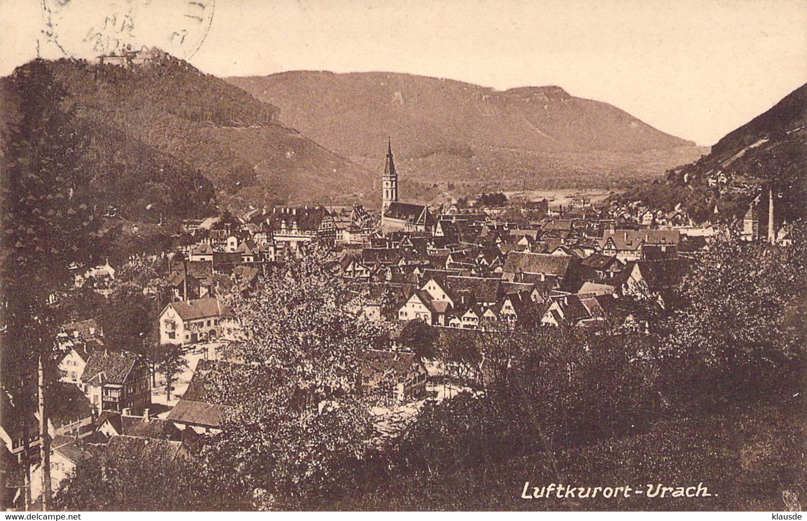 Urach - Panorama 1922 - Bad Urach