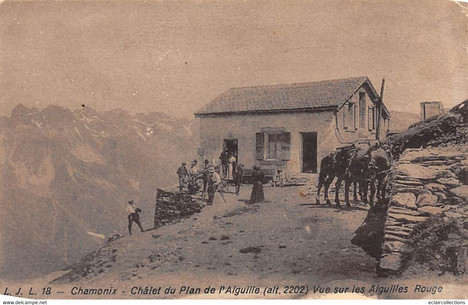 Chamonix         74          Chalet Du Plan De L'Aiguille. Vue Sur Les Aiguilles Rouge        N°  18     (voir Scan) - Chamonix-Mont-Blanc