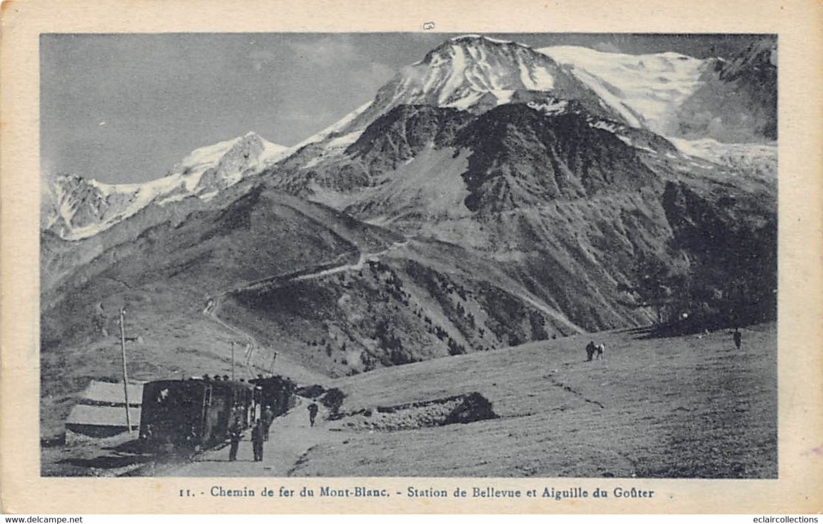 Chamonix         74          Chemin De Fer. Station De Bellevue Et Aiguille Du Goûter     N° 11    (voir Scan) - Chamonix-Mont-Blanc
