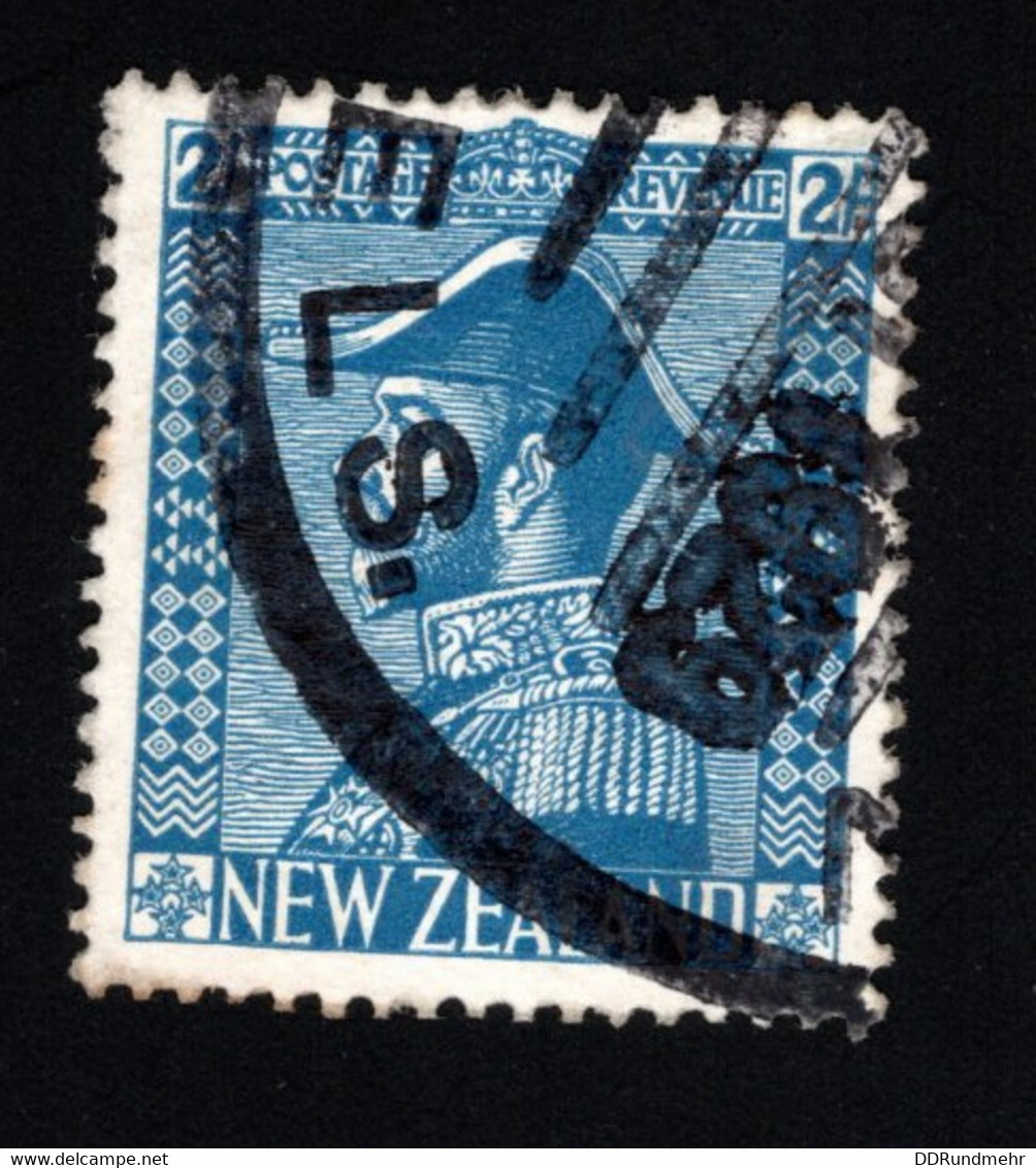 1926 George V Mi NZ 172 Sg NZ 466 CP NZ K20a - Gebruikt