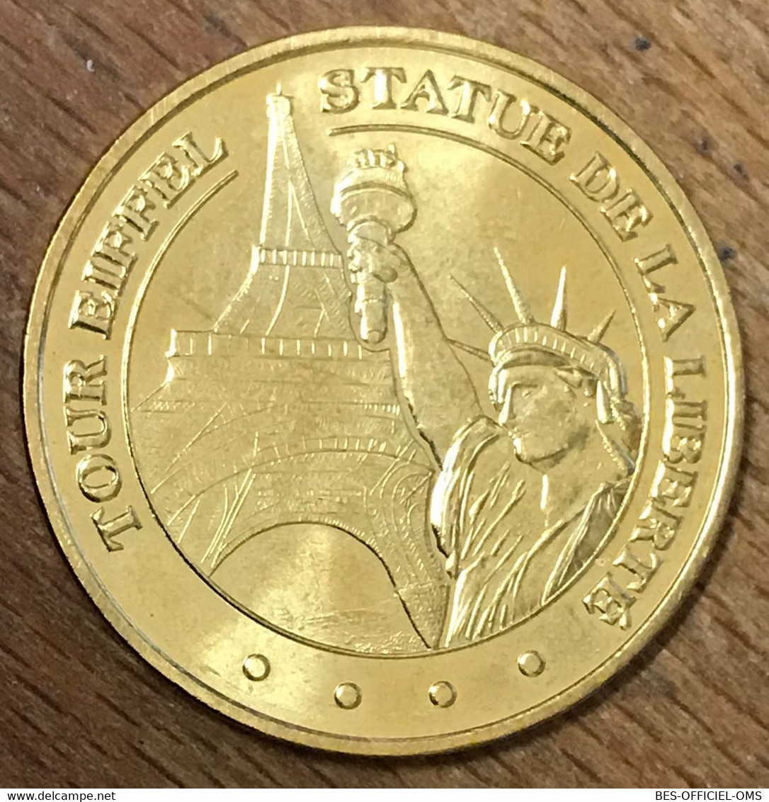 75008 PARIS TOUR EIFFEL STATUE DE LA LIBERTÉ MDP 2015 MEDAILLE MONNAIE DE PARIS JETON TOURISTIQUE MEDALS COINS TOKENS - 2015