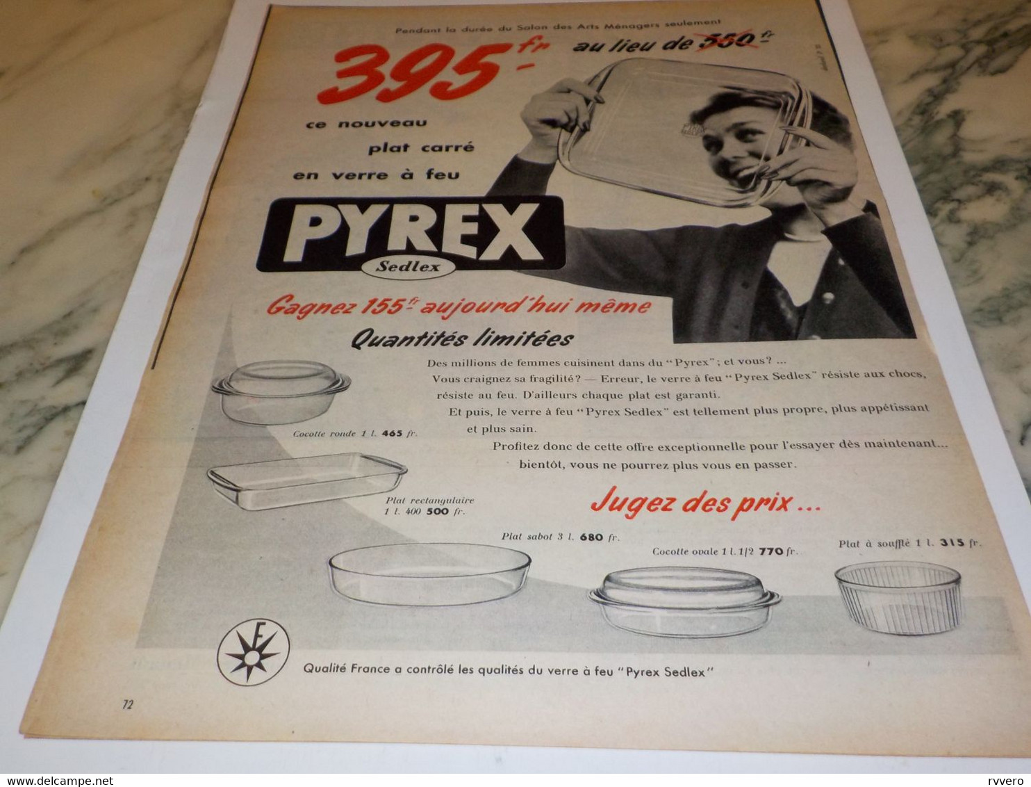 Cocotte ronde verre Classic Pyrex