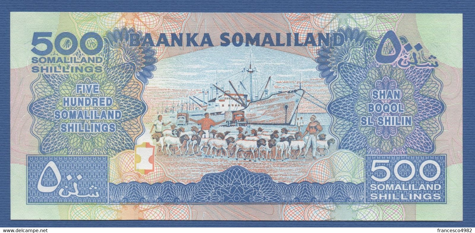 SOMALILAND  - P.6f – 500 SHILIN 2006 - UNC  -  Prefix FF - Otros – Africa