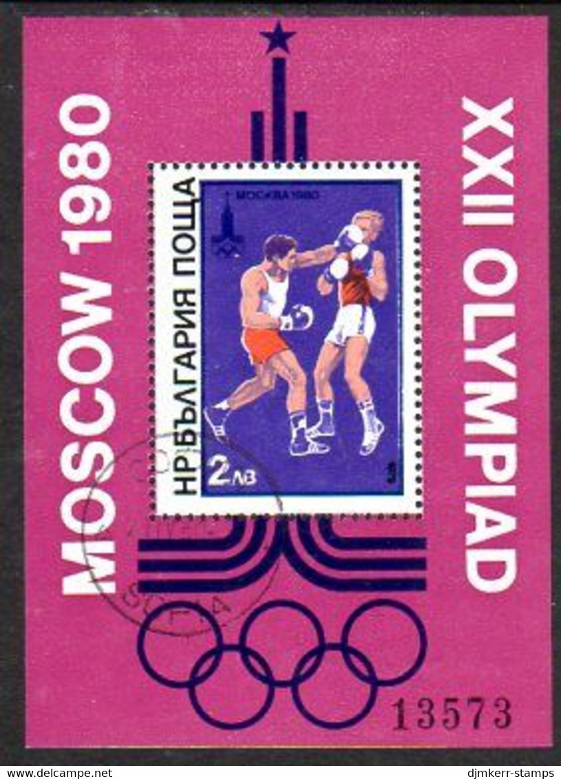BULGARIA 1979 Olympic Games, Moscow IV Block Used.  Michel Block 99 - Gebraucht