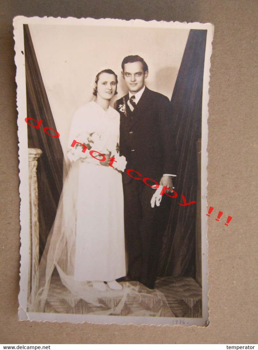 Serbia / Belgrade - Wedding ( 1936 ) / Real Photo - Noces