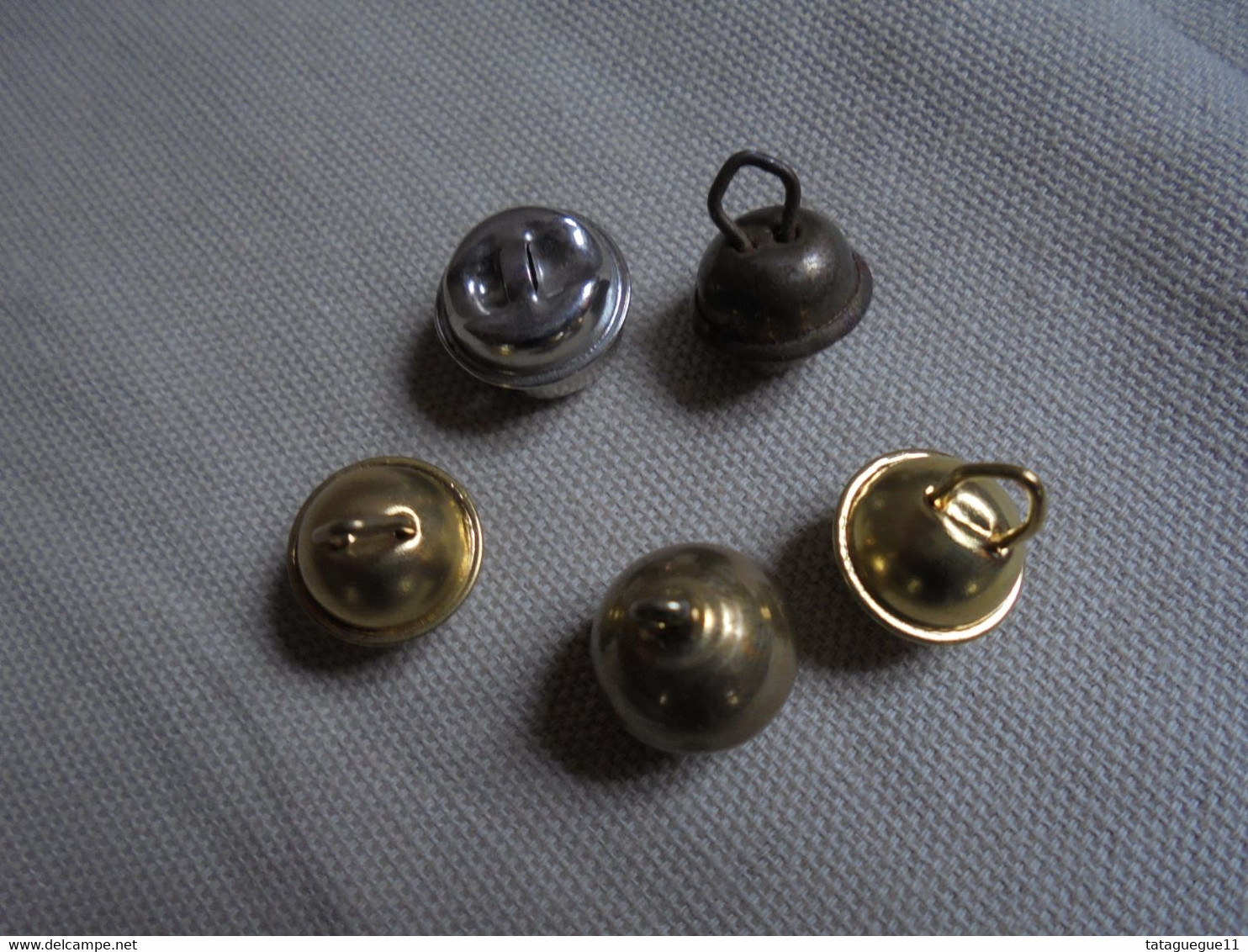 Vintage - 5 Petits Grelots, Clochettes - Bells