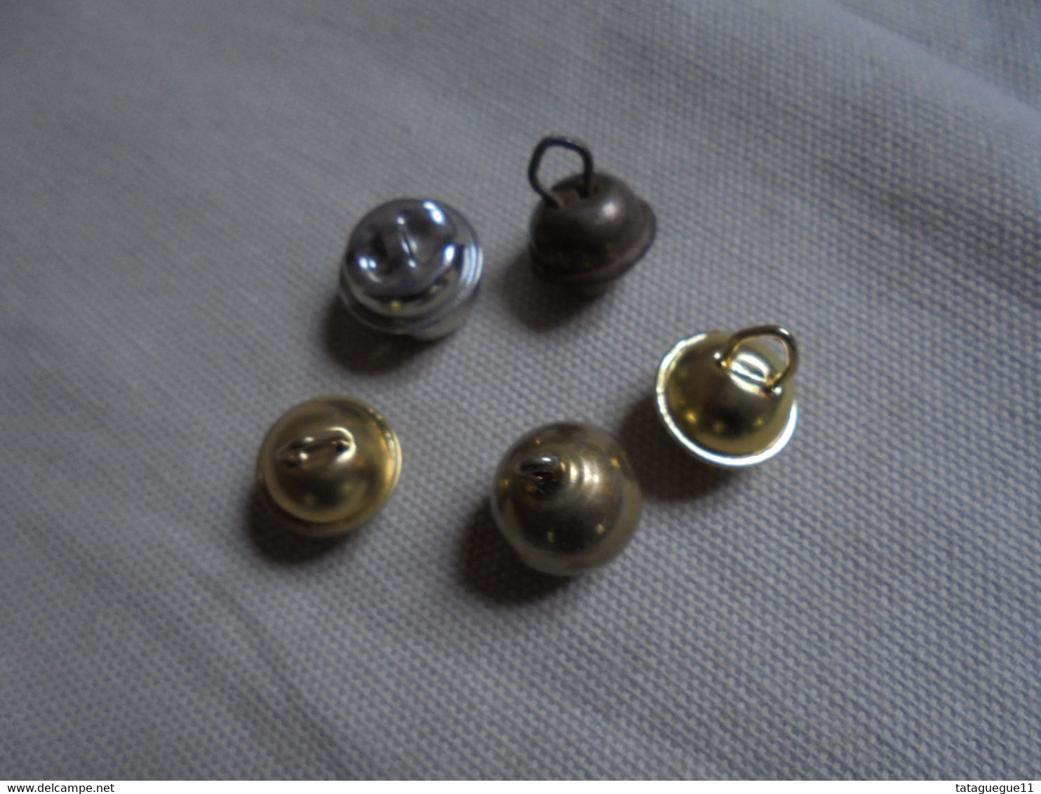 Vintage - 5 Petits Grelots, Clochettes - Bells