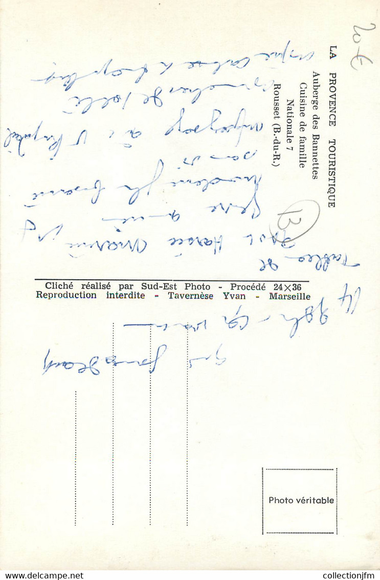 / CPSM FRANCE 13 "Rousset, Auberge Des Bannettes" - Rousset