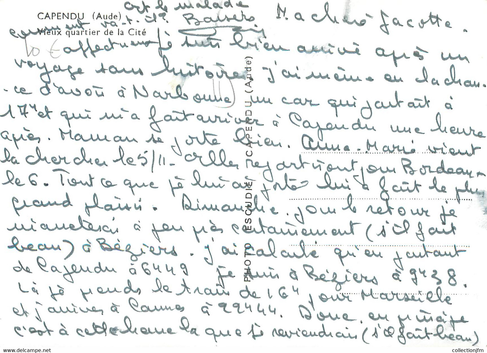 / CPSM FRANCE 11 "Capendu, Vieux Quartier De La Cité" - Capendu