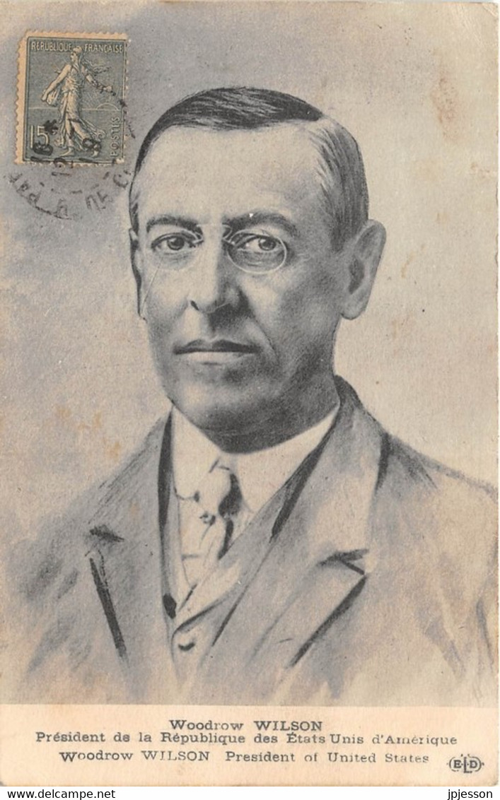 ETATS UNIS - PRESIDENT WOODROW WILSON - Presidenti