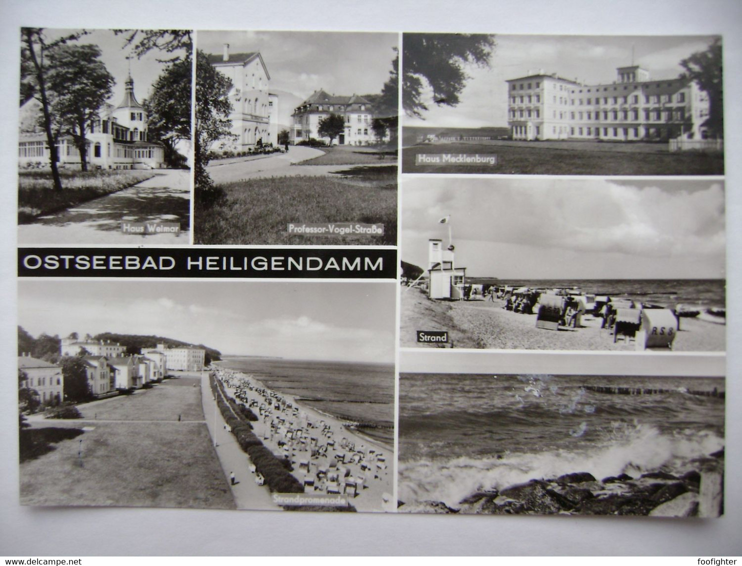 Bad Doberan: Heiligendamm - Haus Weimar, Professor-Vogel-Straße, Haus Mecklenburg, Strandpromenade - 1985 Sent - Bad Doberan