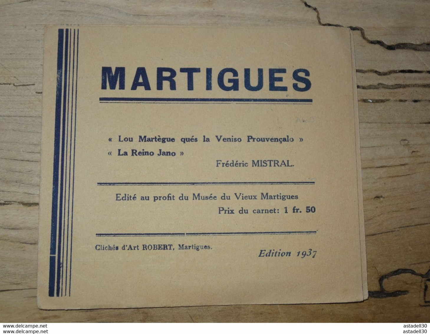 Carnet De 12 Timbres De La Ville De MARTIGUES  ....210215 - Toerisme (Vignetten)