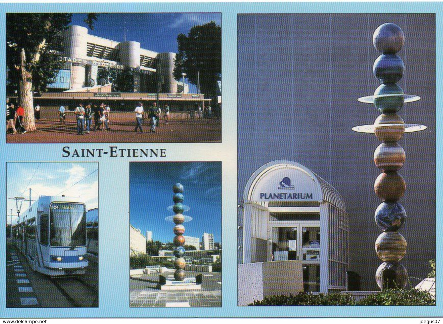 42 SAINT ETIENNE. Stade Geoffroy-Guichard, Tramway, Planétarium, Multivues - PEYRET SA - BE - Saint Etienne